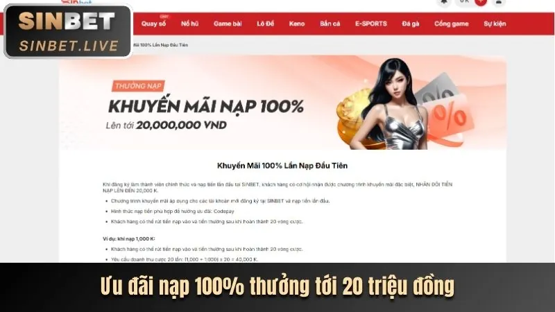Ưu đãi chào mừng người chơi mới B66